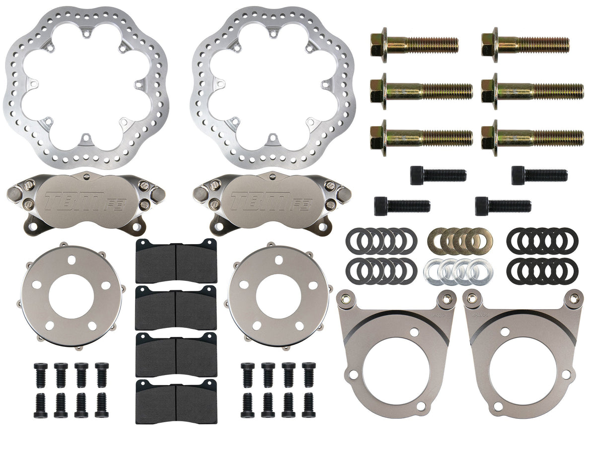 2014-2019 Corvette C7, medium duty front drag kit (Reusing Factory Hubs) - 001-0299-1-TBM Brakes-Motion Raceworks