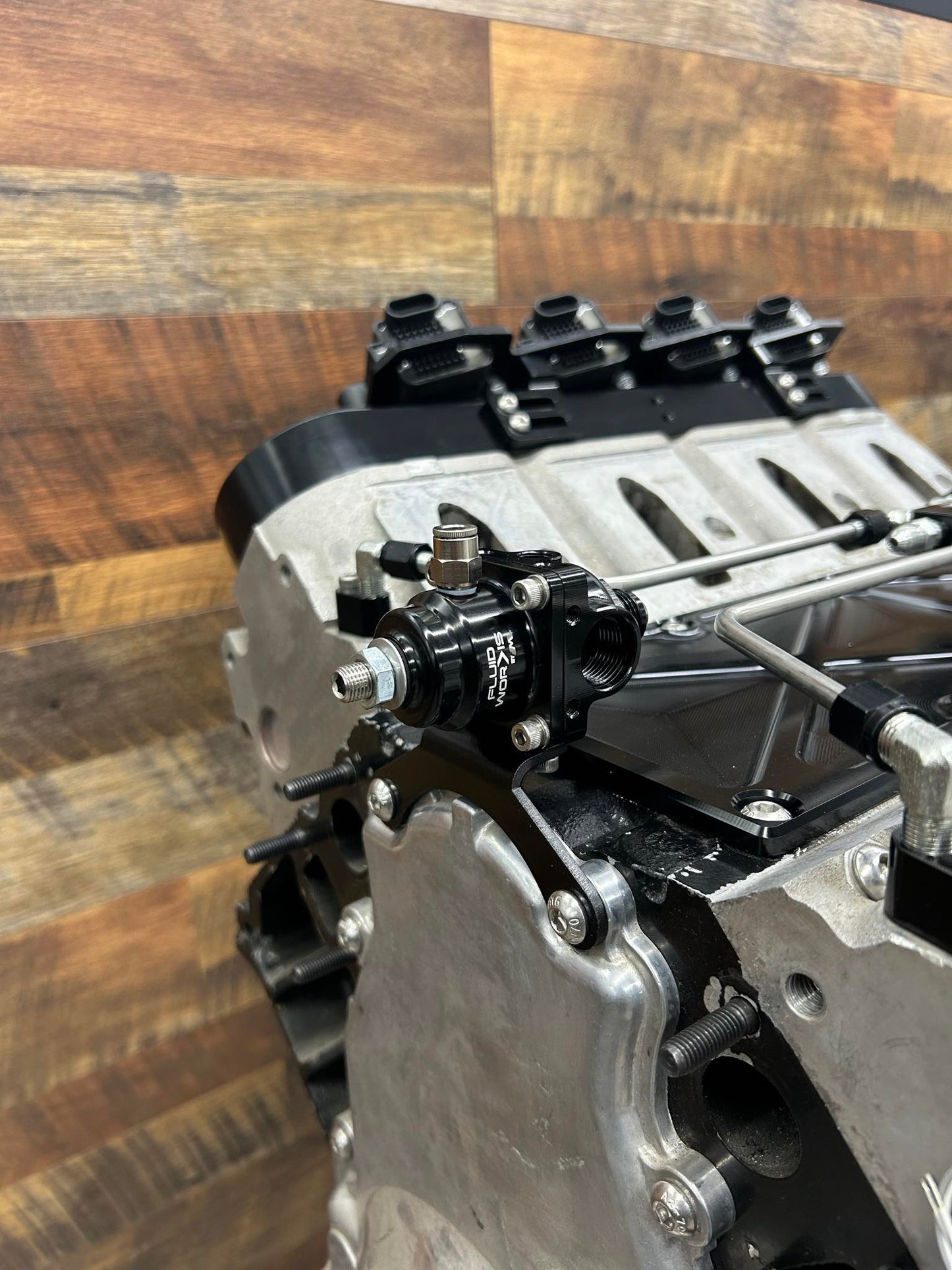 Fluidworks LS Timing Cover Fuel Regulator Bracket Kit - Motion Raceworks
