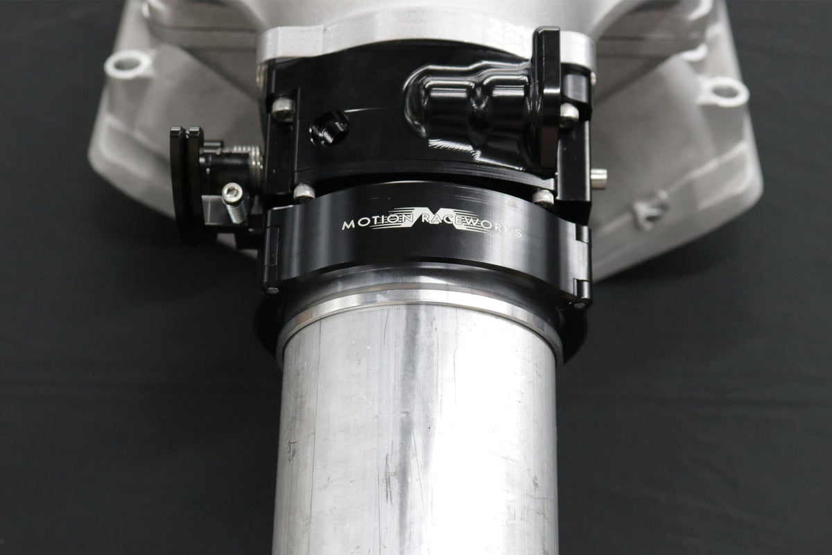 Quick Seal 4" Connector w/ Clamp for ICON 102mm Throttle Body - BLACK 10-14012BLK-Motion Raceworks-Motion Raceworks