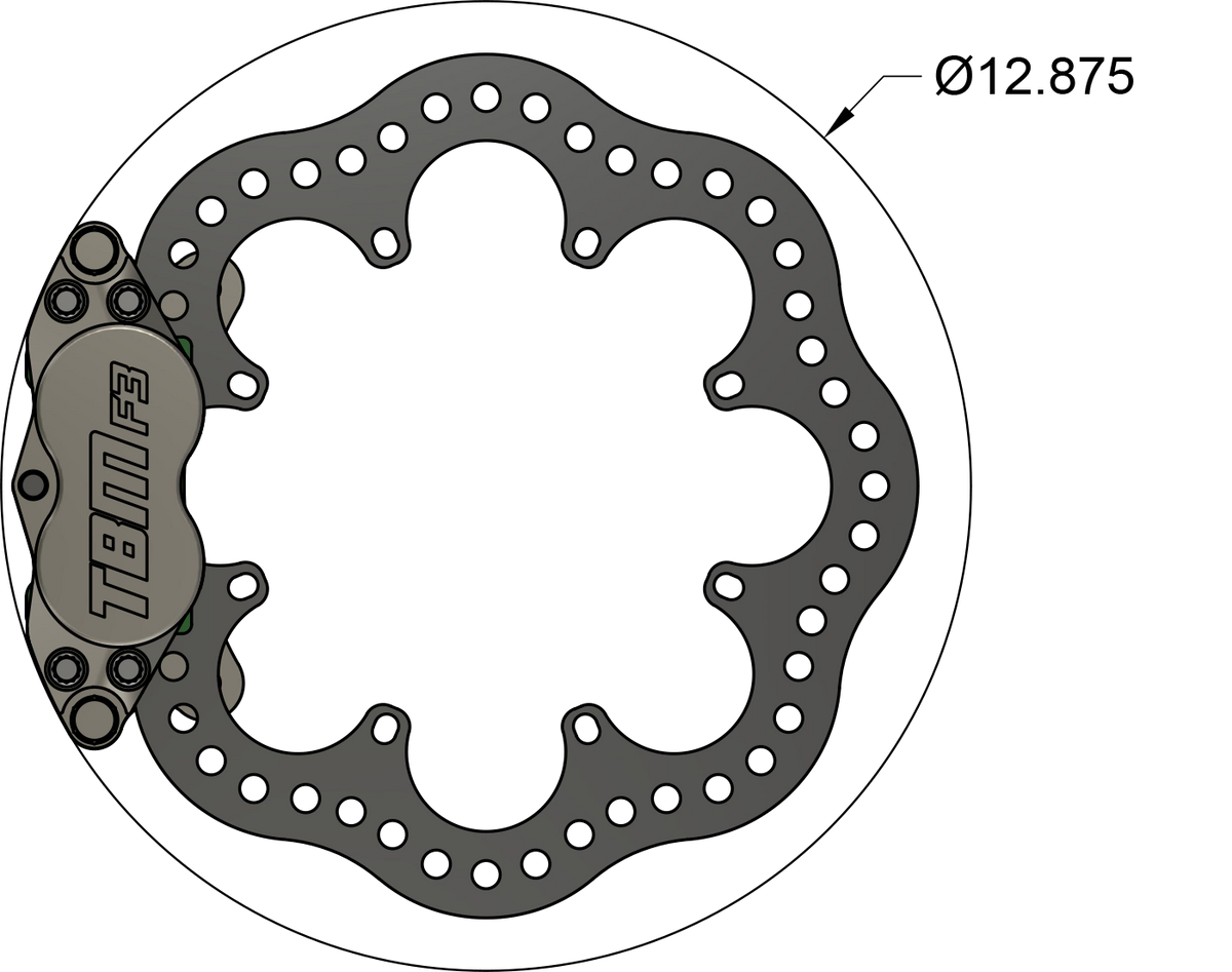 2020-24 A90/91 Toyota Supra Rear Drag Racing Brake Kit - Motion Raceworks