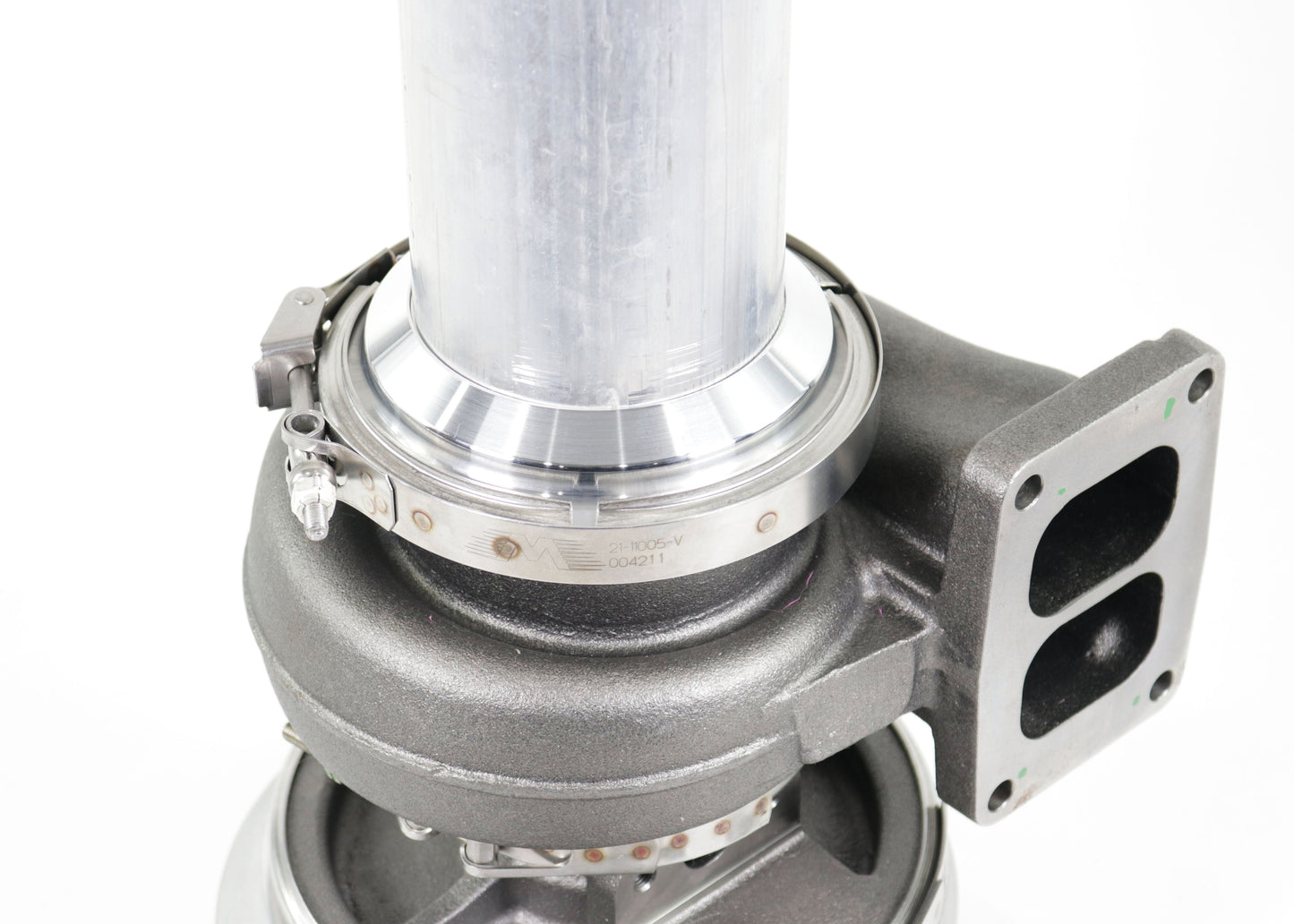 S400 Downpipe Aluminum Flange and V-Band 5" 21-11008 - Motion Raceworks