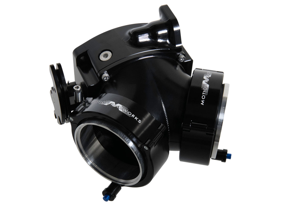 ICON 92/95mm Cable Drive Throttle Body (Black) w/ Interchangeable Connection - Motion Raceworks