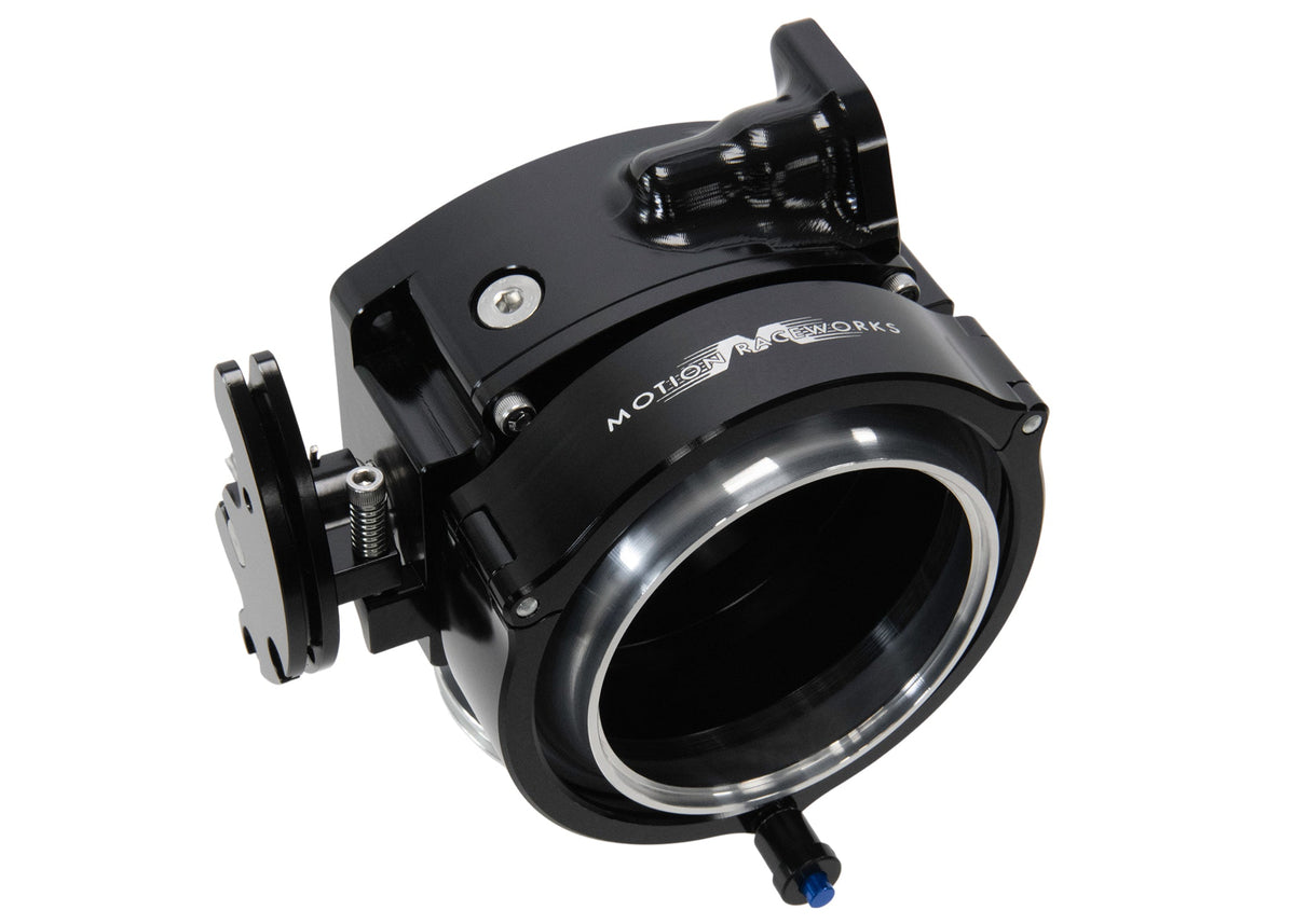 ICON 92/95mm Cable Drive Throttle Body (Black) w/ Interchangeable Connection - Motion Raceworks
