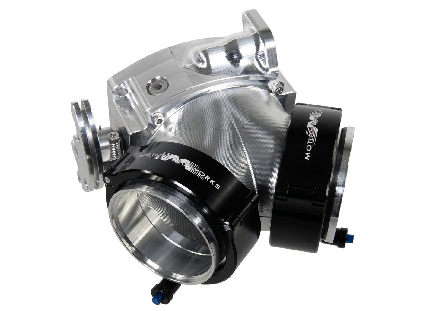 ICON 102/105mm Cable Drive Throttle Body (Bare Finish) w/ Interchangeable Connection - Motion Raceworks