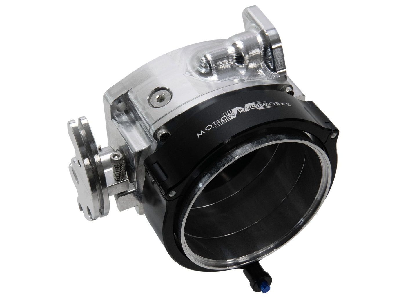 ICON 102/105mm Cable Drive Throttle Body (Bare Finish) w/ Interchangeable Connection - Motion Raceworks