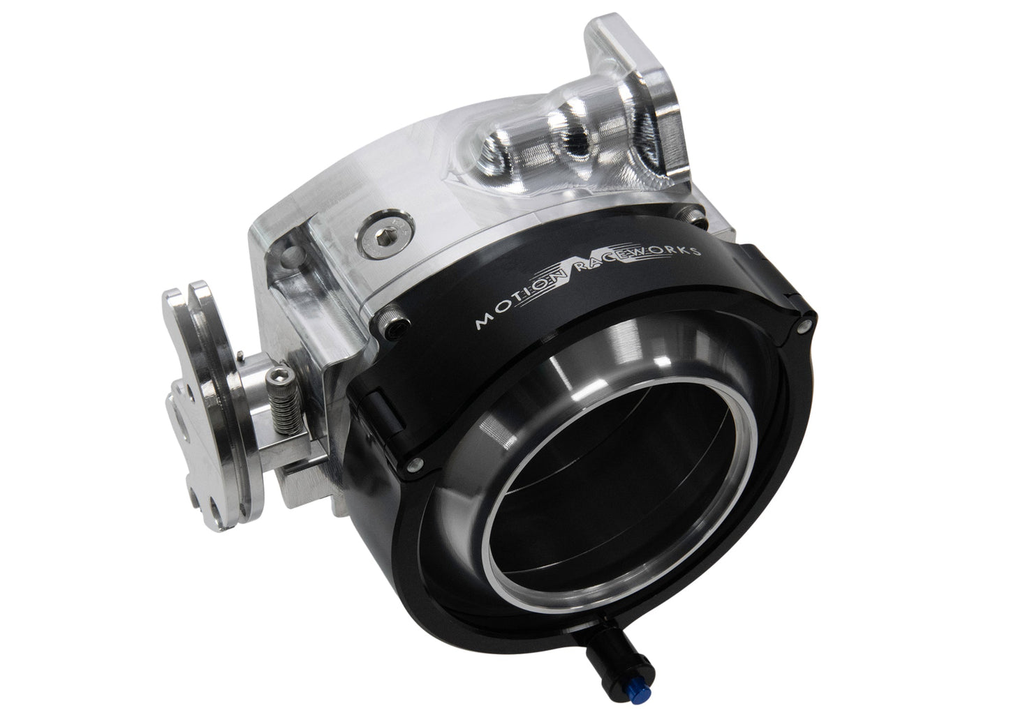 ICON 102/105mm Cable Drive Throttle Body (Bare Finish) w/ Interchangeable Connection - Motion Raceworks