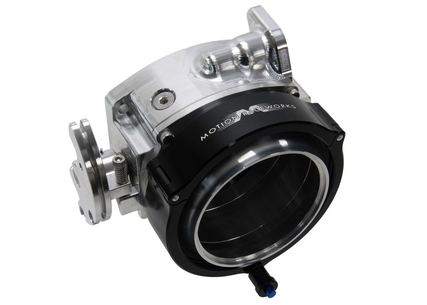 ICON 102/105mm Cable Drive Throttle Body (Bare Finish) w/ Interchangeable Connection - Motion Raceworks