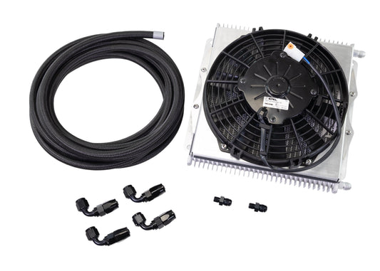 Stock Powerglide Trans Cooler Kit w/ Fan & Fragola Lines/Fittings