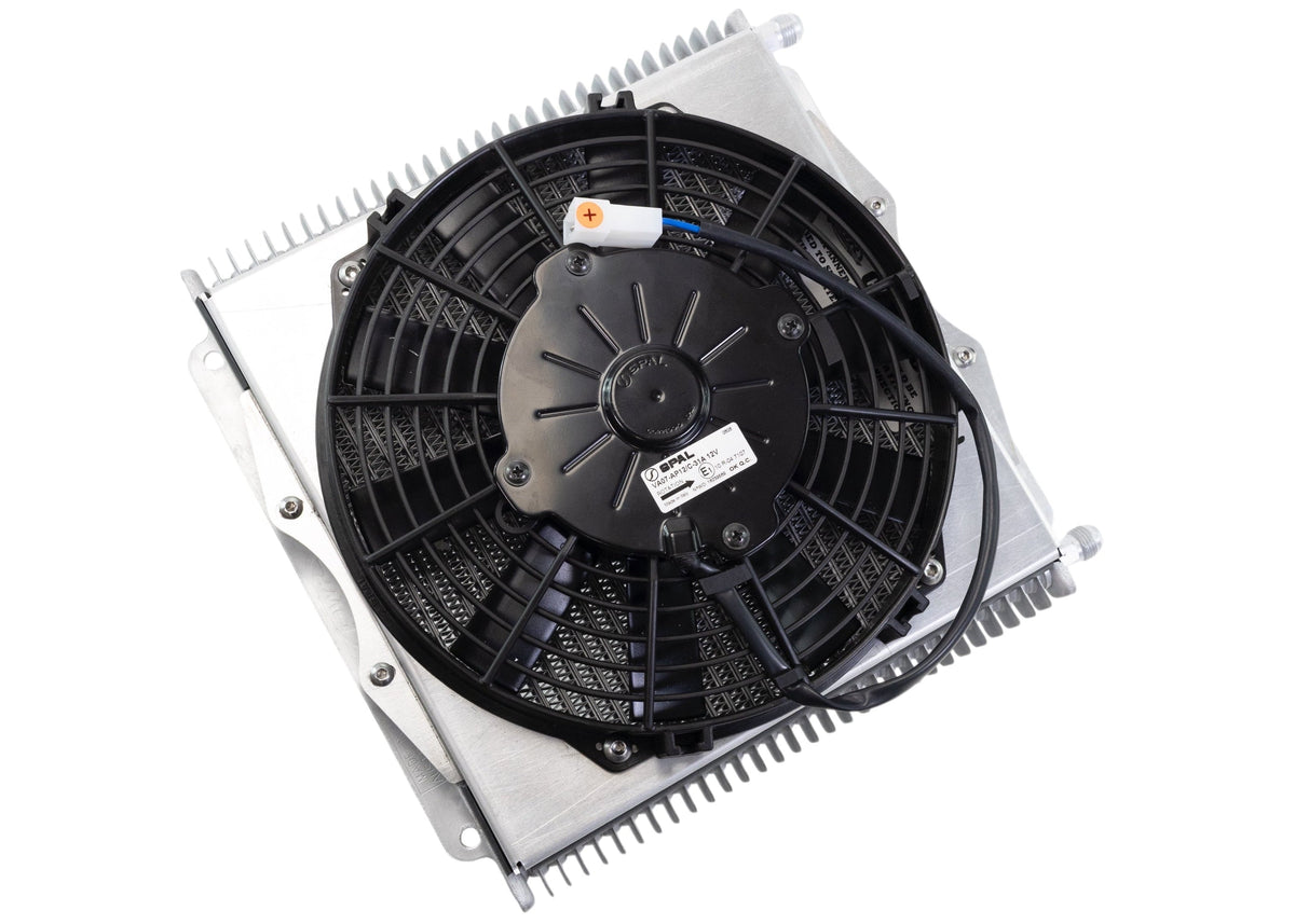 GM 6L80E/8L90E Trans Cooler Kit w/Fan & Fragola Lines/Fittings