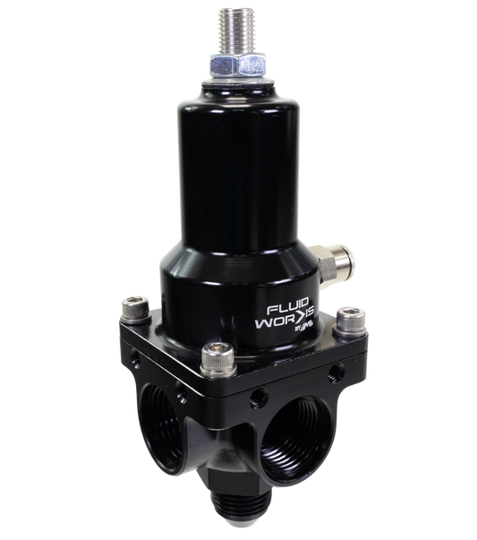Fluidworks 7-20 GPM Fuel Pressure Regulator 90 Degree - Motion Raceworks
