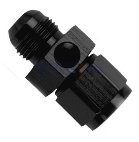 Fragola -4 AN Male To -4 AN Female Gauge Adapter w/ 1/8 NPT Port 495000-BL-Fragola-Motion Raceworks