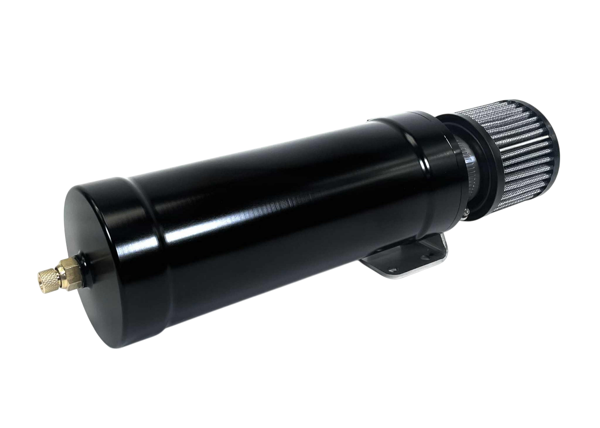 1 Qt XL Top Loader Billet Internally Baffled Oil Catch Can (Dual 10AN Port) - Motion Raceworks