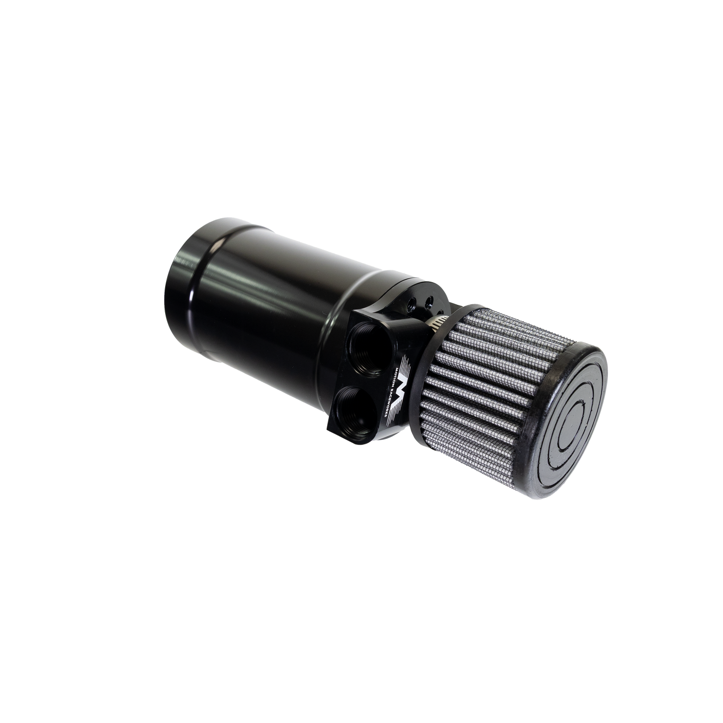 Top Loader Billet Internally Baffled Oil Catch Can (Dual 10AN Port) - Motion Raceworks