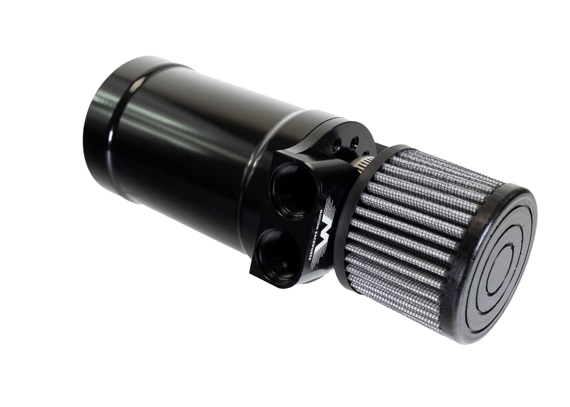 Top Loader Billet Internally Baffled Oil Catch Can (Dual 10AN Port) - Motion Raceworks