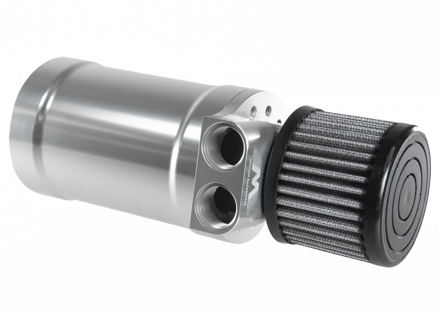 Motion Raceworks Top Loader Billet Oil Catch Can Clear Anodized ( Dual 10 AN Port ) 32-100CLR-Motion Raceworks-Motion Raceworks