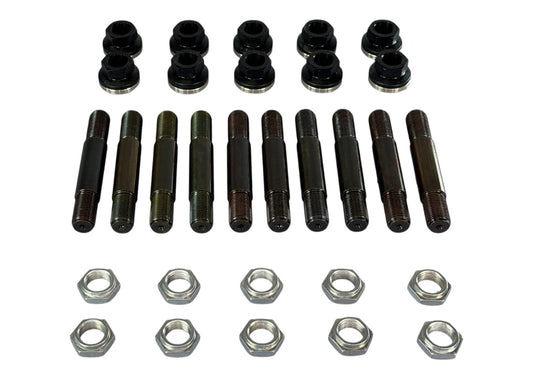 5/8" Steel Wheel Stud Kit w/ Aluminum Lugnuts (2" shoulder) 51560a