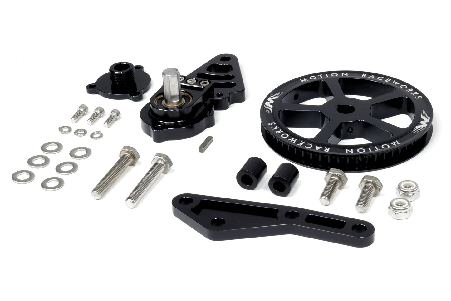Motion Raceworks Driver Side LS Mechanical Cable Drive Fuel Pump Bracket Corvette Spacing-Motion Raceworks-Motion Raceworks