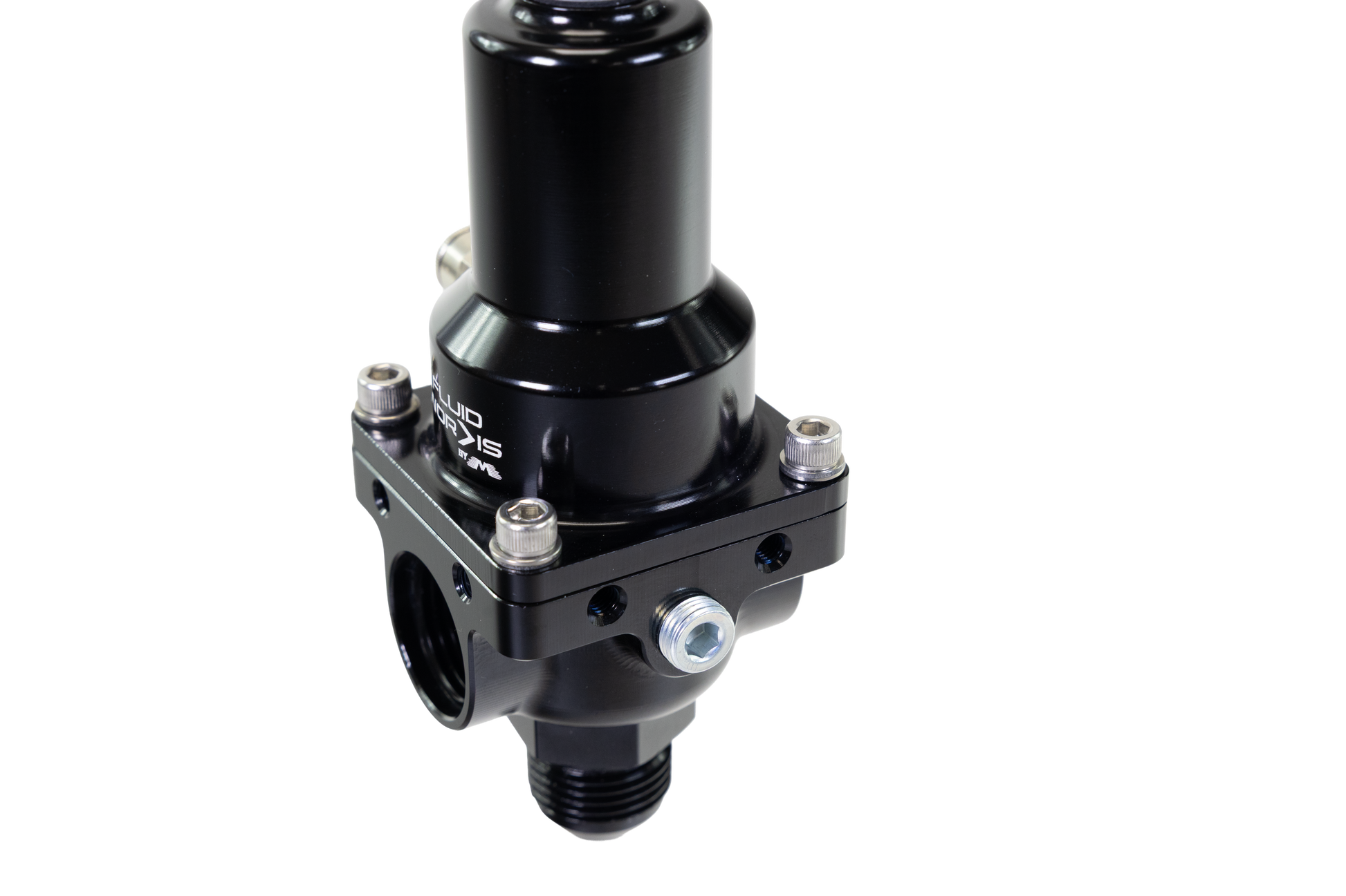 Fluidworks 7-20 gpm Fuel Pressure Regulator 180 Degree - Motion Raceworks
