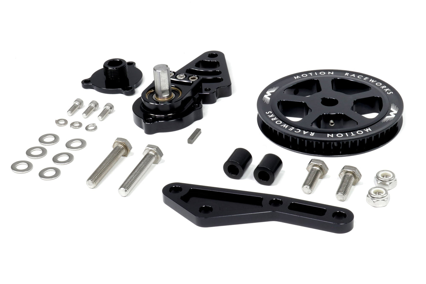 Motion Raceworks Driver Side LS Mechanical Cable Drive Fuel Pump Bracket F-Body Spacing-Motion Raceworks-Motion Raceworks