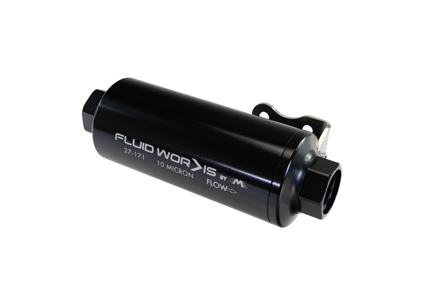 Fluidworks 12GPM 12ORB Post Fuel Filter w/ Mount (10 Micron) 27-171 - Motion Raceworks