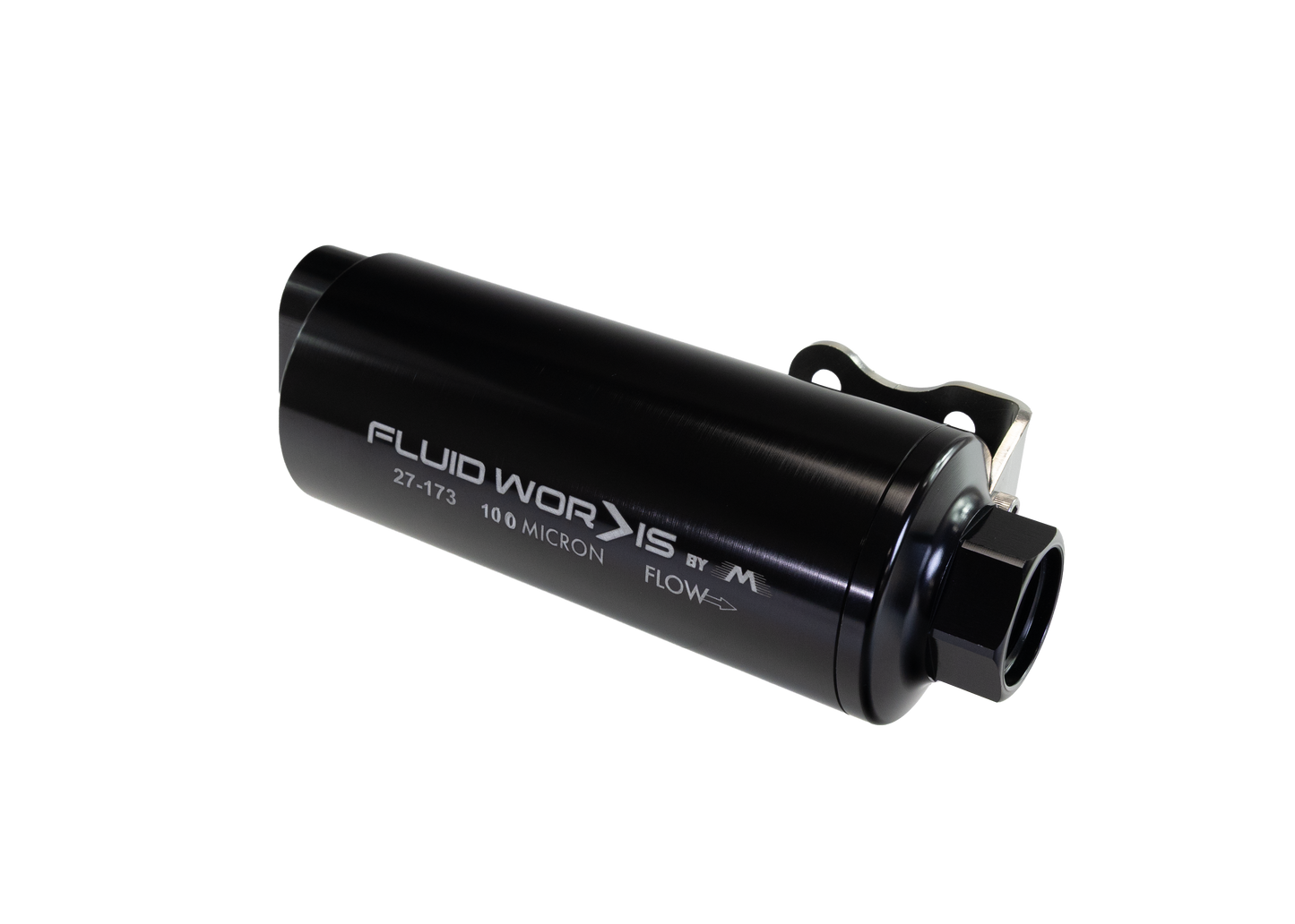Fluidworks Dual Inlet 12GPM Pre Fuel Filter w/ Mount (100 Micron) 27-173 - Motion Raceworks