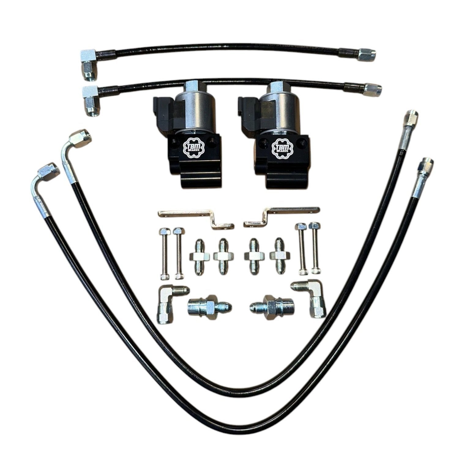 2009-15 CTSv2 TBM Dual Line Lock Kit w/ Brackets - Motion Raceworks