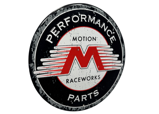 Motion Raceworks 12" Stamped Metal Sign - Motion Raceworks