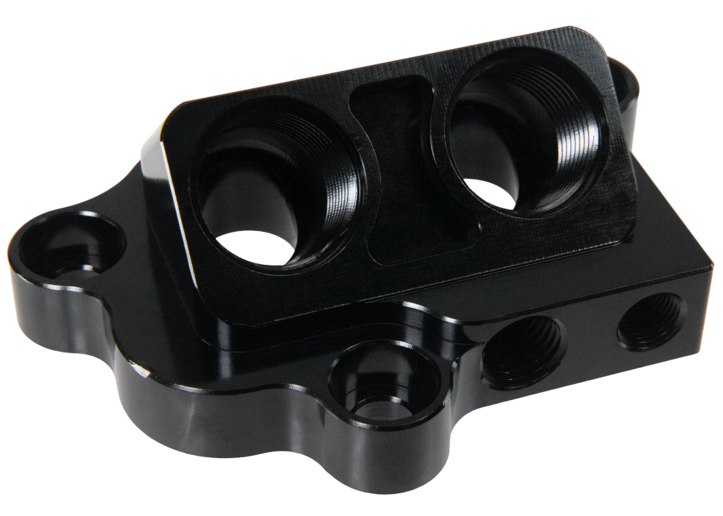 Coyote Ford Oil Remote Oil Filter Adapter Fits Gen 1-3 engines by Fluidworks - Motion Raceworks