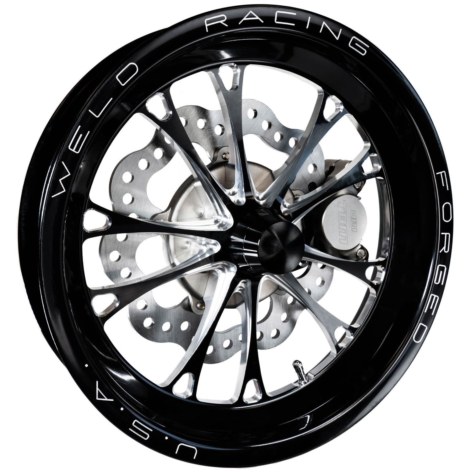 Racecraft 300108 (05-14 Mustang) Ultra Lites 2" Drop Billet Spindle 2 Piston Spindle Mount Wheel Front Brake Kit - Motion Raceworks