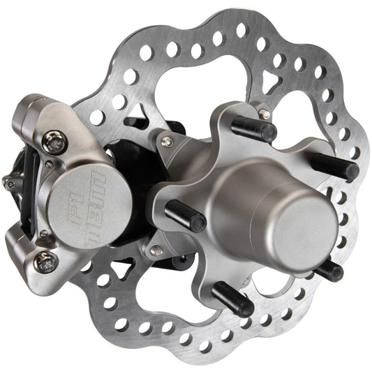 Racecraft 300115 (93-02 Camaro) Ultra Lites 2" Drop Billet Spindle 2 Piston Front Brake Kit (5 on 4.50 Hubs)