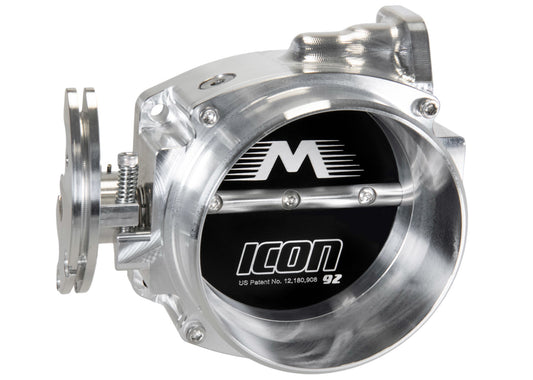 ICON 92/95mm Cable Drive Throttle Body (Bare Finish) w/ Interchangeable Connection - Motion Raceworks