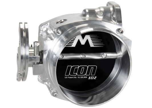 ICON 102/105mm Cable Drive Throttle Body (Bare Finish) w/ Interchangeable Connection - Motion Raceworks