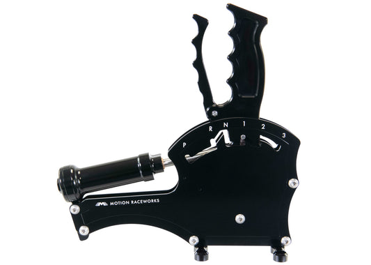 TH350 3 Speed Reverse Pattern Operator Series Billet Shifter Front Exit - Motion Raceworks