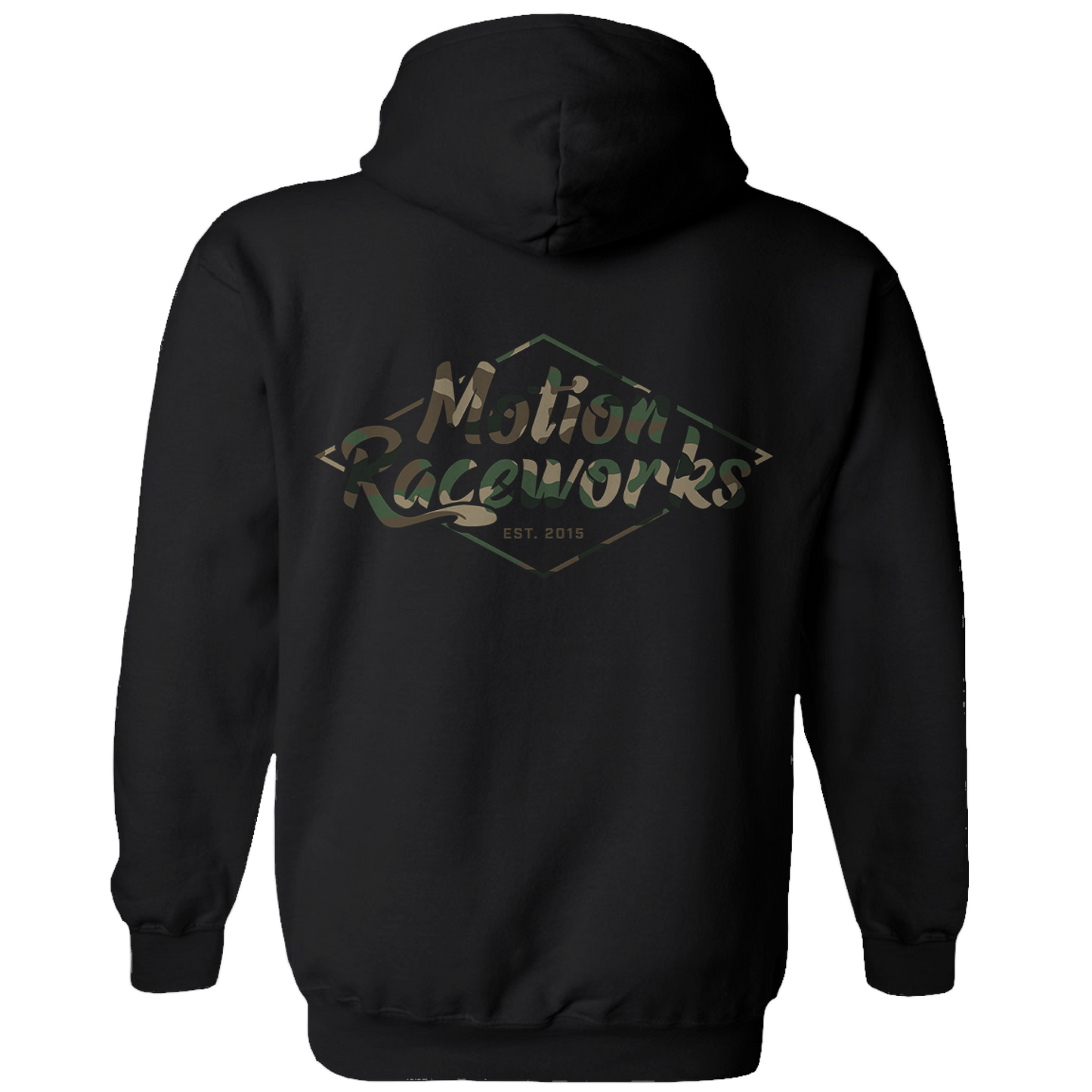 Motion Raceworks Camo Print Pull Over Hoodie - Motion Raceworks