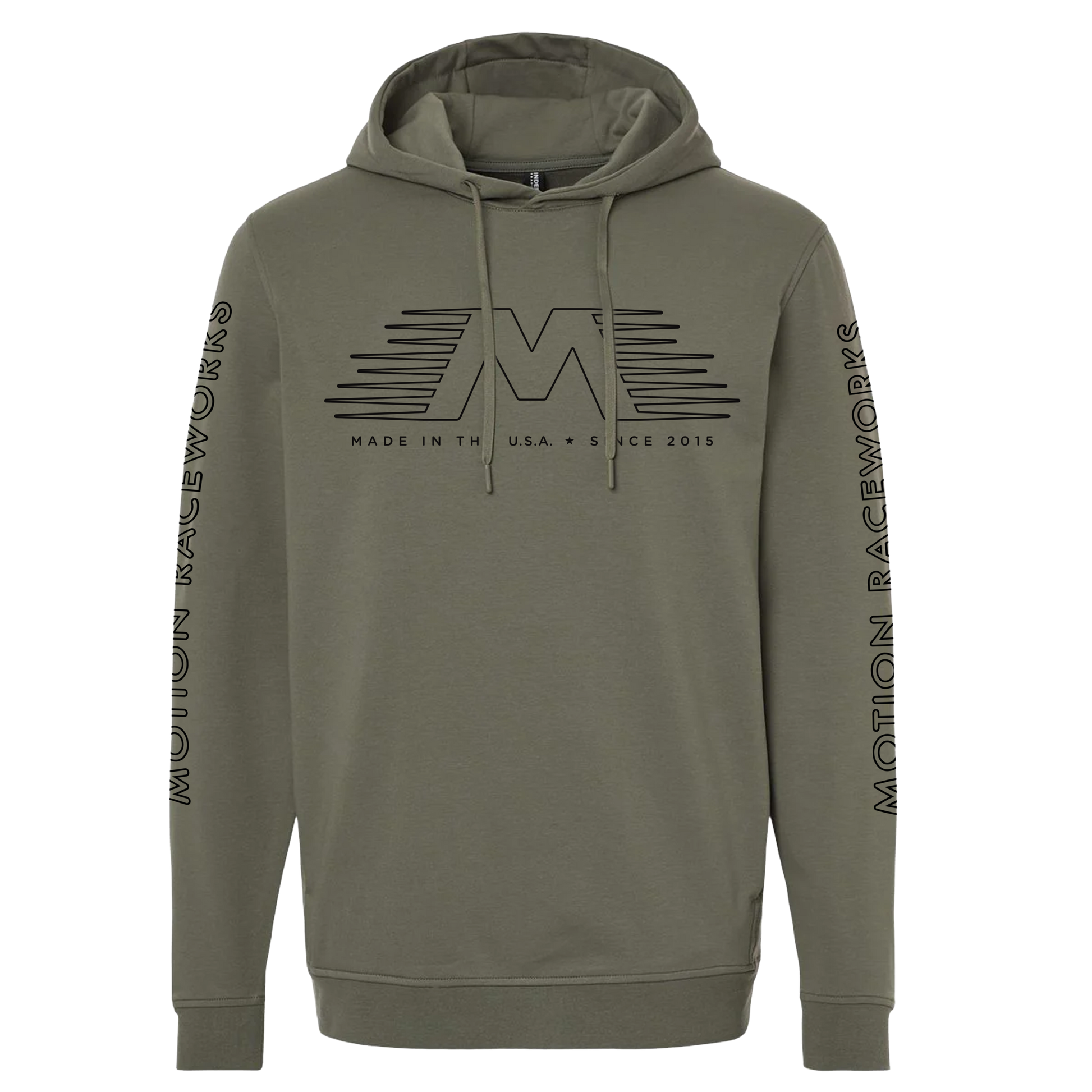 Motion Diamond Performance Hoodie Green Color - Motion Raceworks