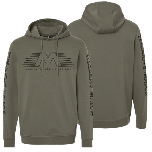 Motion Diamond Performance Hoodie Green Color - Motion Raceworks