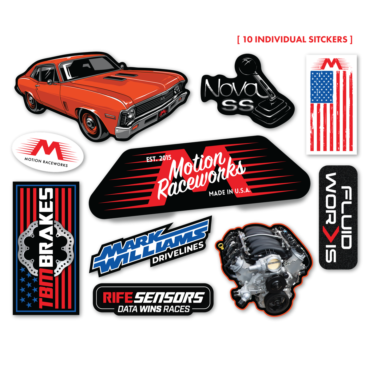 Nova SS Sticker Sheet 8.5"x11"