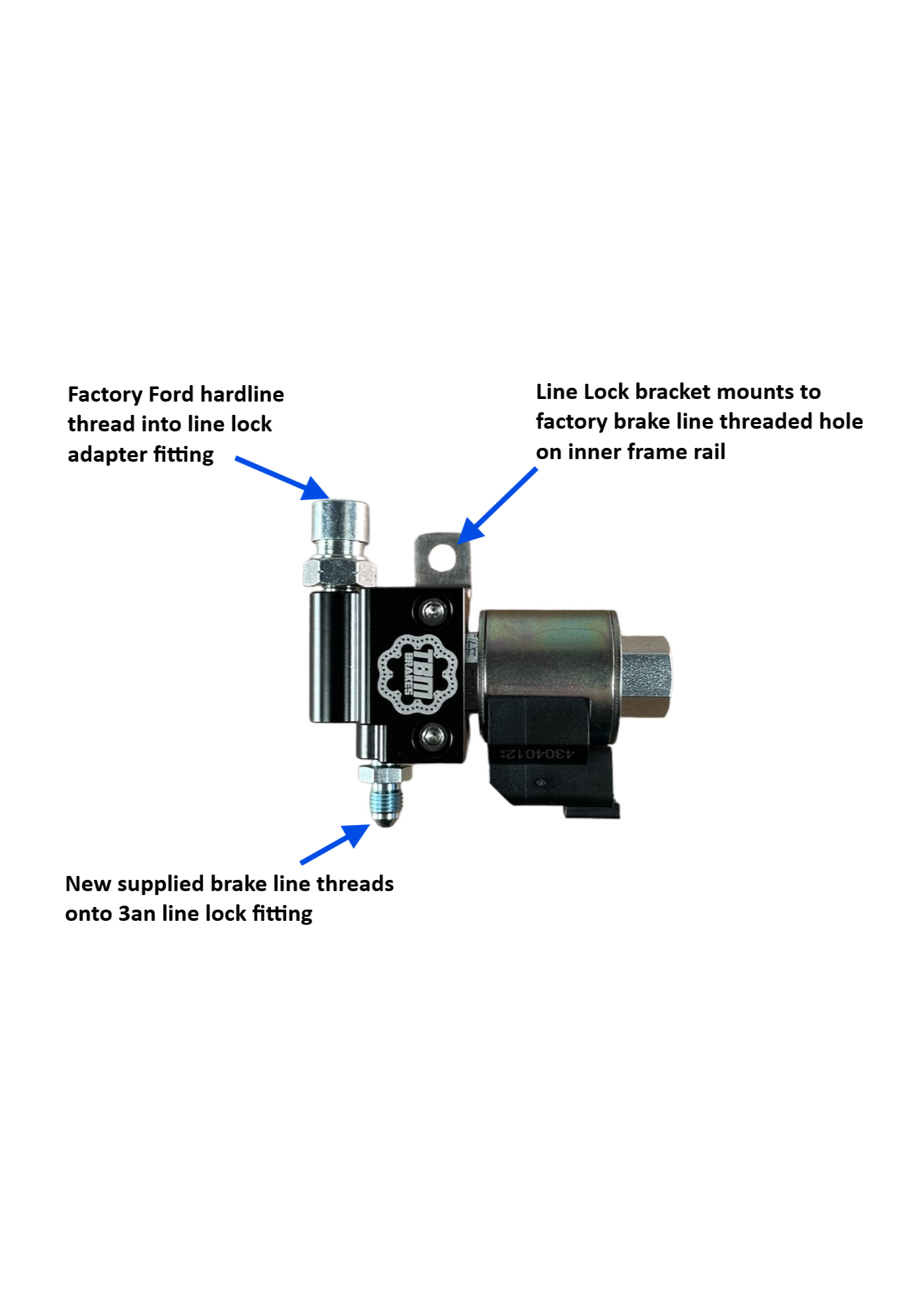 2015-24 S550/S650 Mustang TBM Dual Line Lock Kit w/ Brackets - Motion Raceworks