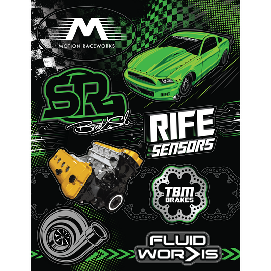 Snot Rocket Sticker Sheet 8.5"x11" - Motion Raceworks