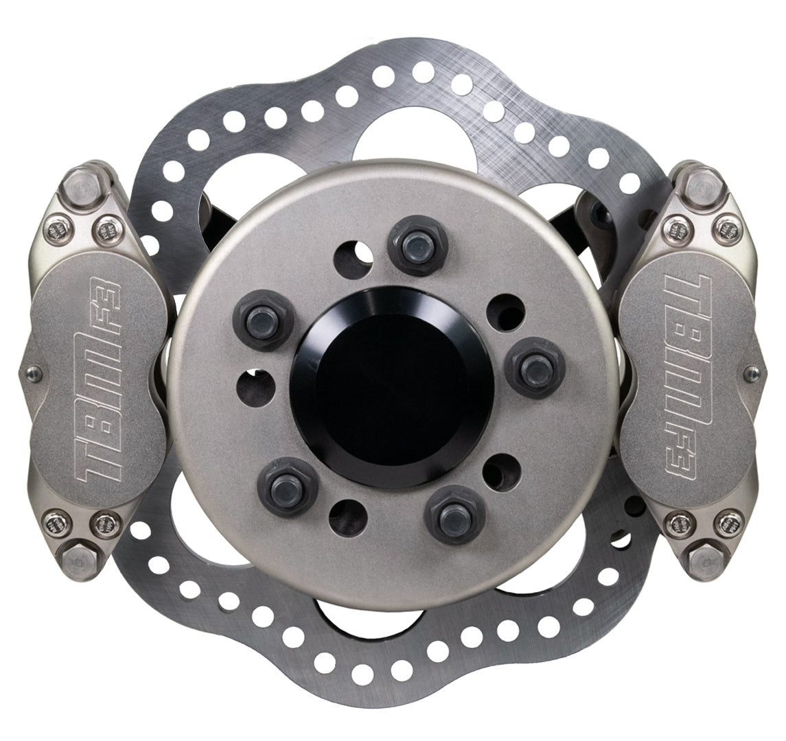 TBM Top Dragster Dual Caliper Rear Brake Kit Olds / Pontiac 3.15 Bearing - Motion Raceworks