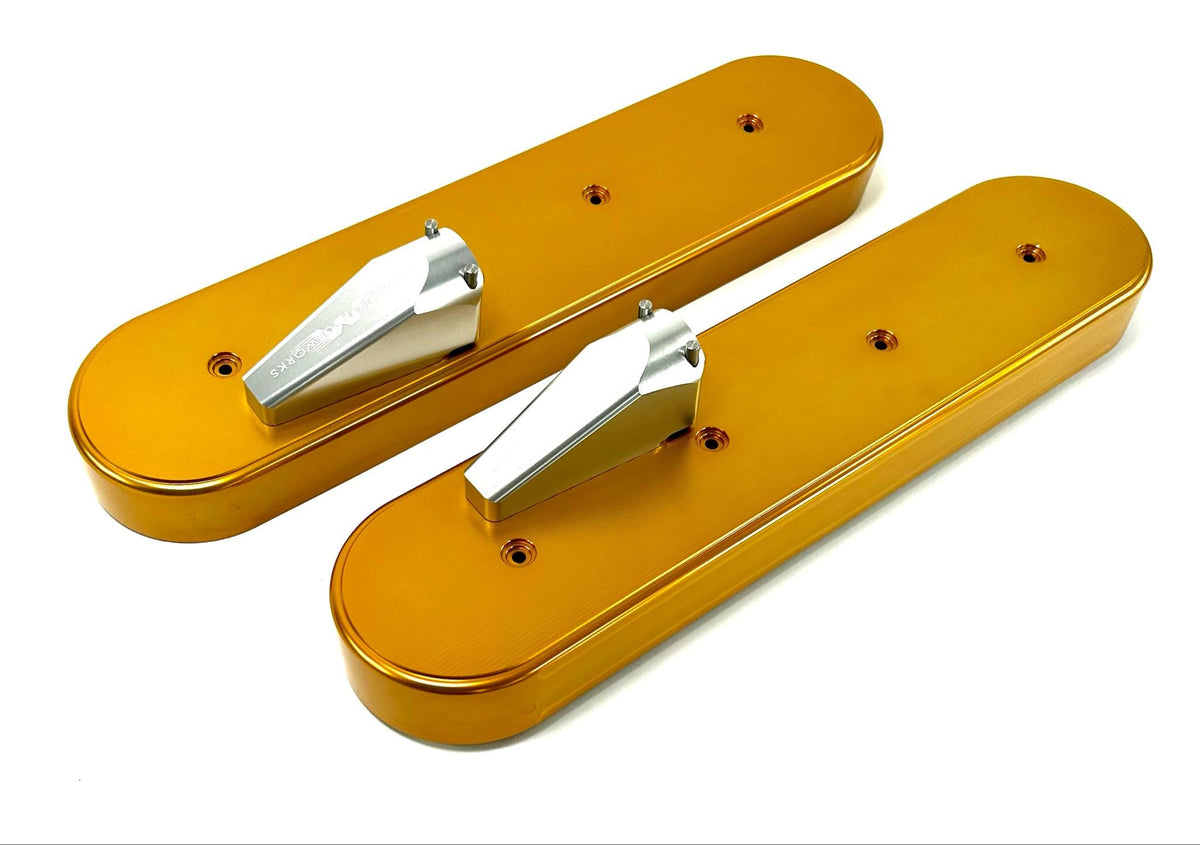 LS Race Gold Anodized Billet Valve Covers - Motion Raceworks