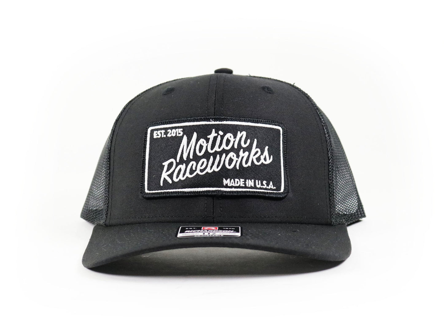Motion Heritage Hat Black/Black Mesh Back Snapback XL (Extra Large) 95-133-Motion Raceworks-Motion Raceworks