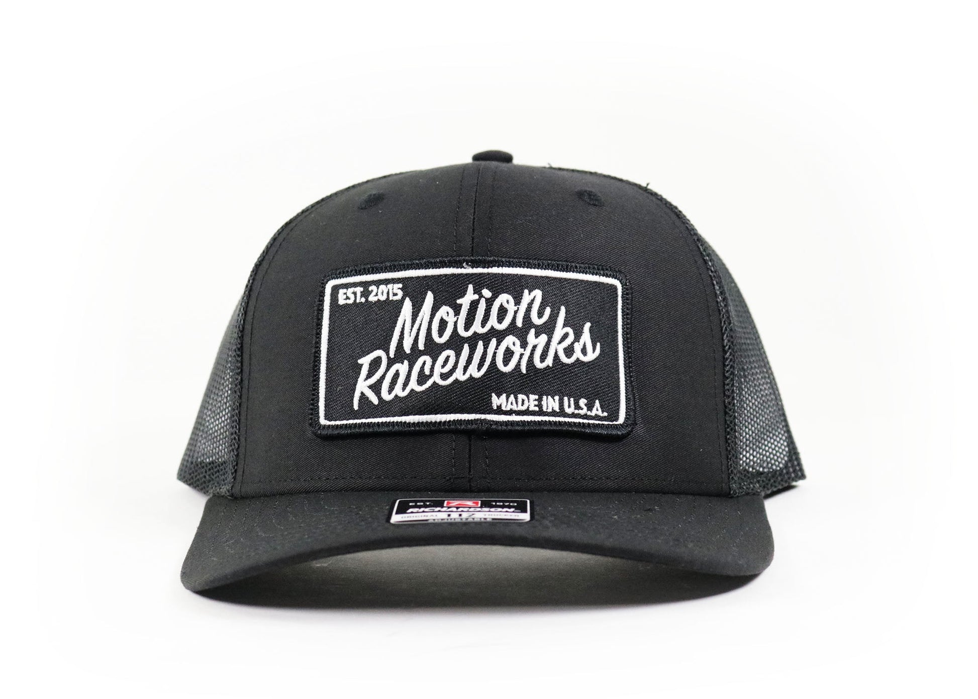 Motion Heritage Hat Black/Black Mesh Back Snapback XL (Extra Large) 95-133-Motion Raceworks-Motion Raceworks