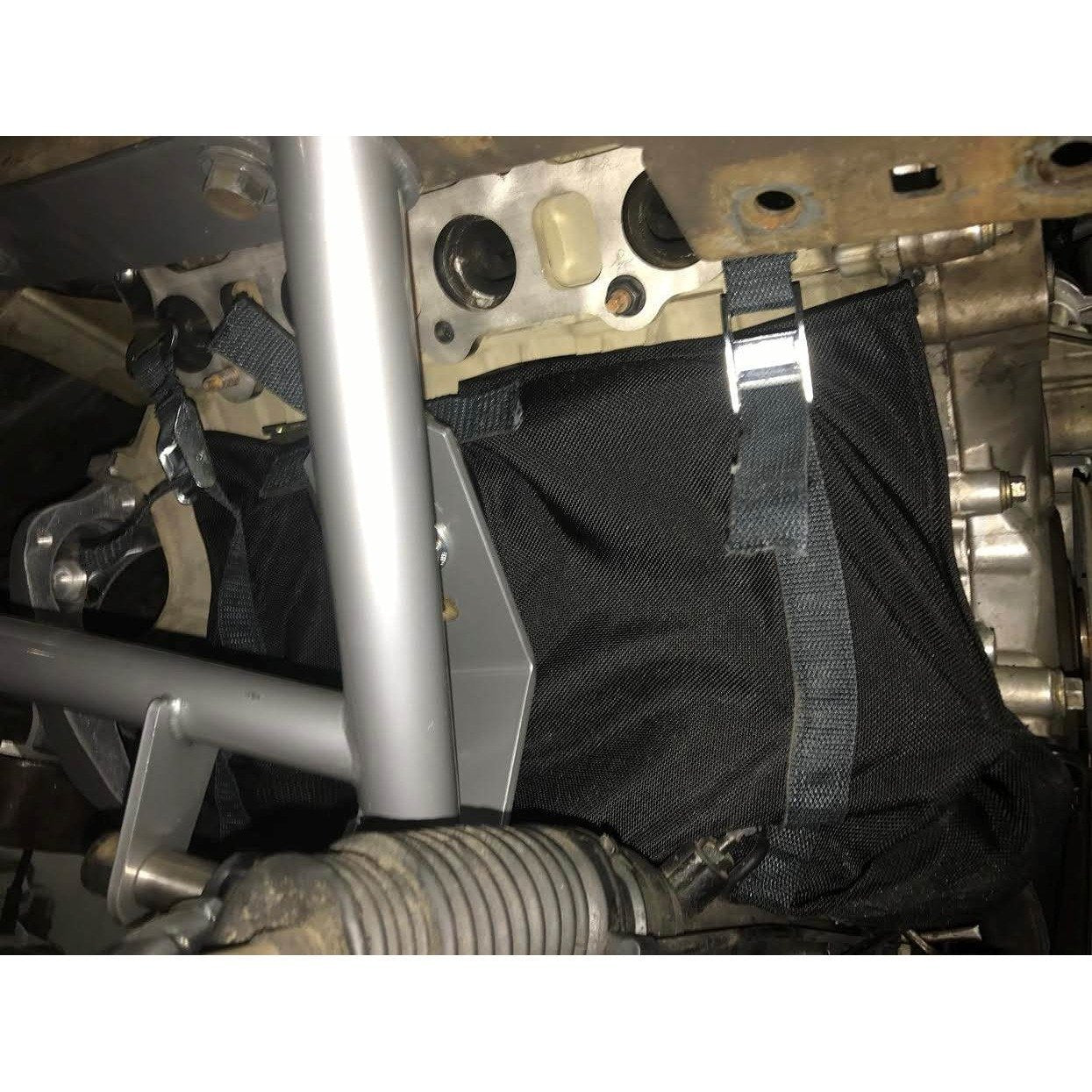Motion Raceworks 5.0 Coyote Engine Diaper, NHRA & IHRA Approved (For Motor Mounts, w/Cutouts)-Motion Raceworks-Motion Raceworks