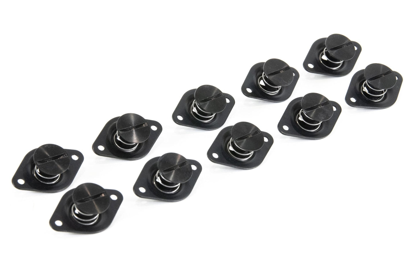 Motion Raceworks 1999-2004 New Edge Ford Mustang Dzus Hood Rails (44.25") (Black Anodized)-Motion Raceworks-Motion Raceworks