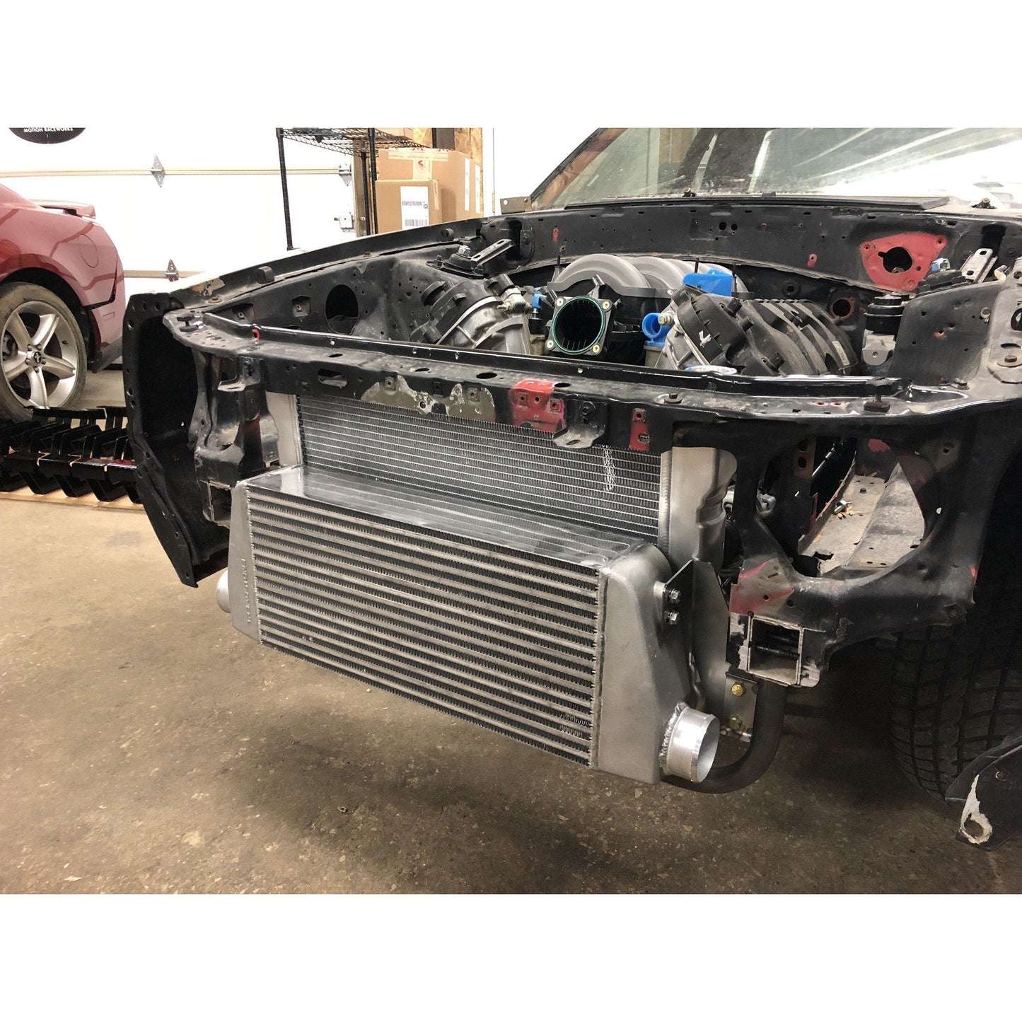Motion Raceworks Fox Body Mustang Lower Radiator Support and Intercooler Mounting System (Bolt In/Weld In) 1979-93-Motion Raceworks-Motion Raceworks
