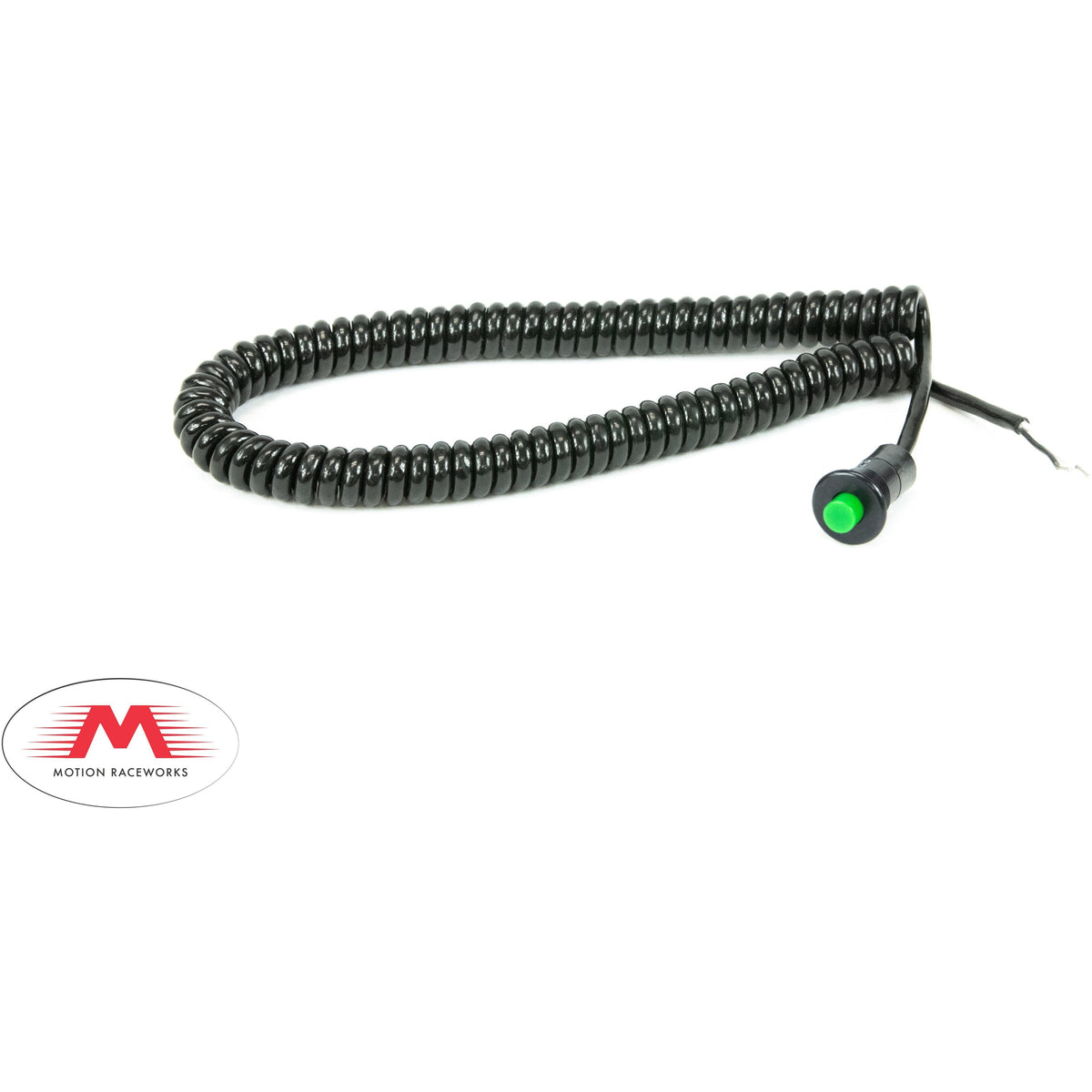 Motion Raceworks Momentary Small Push Button w/6' Wound Cord (Red or Green)-Motion Raceworks-Motion Raceworks