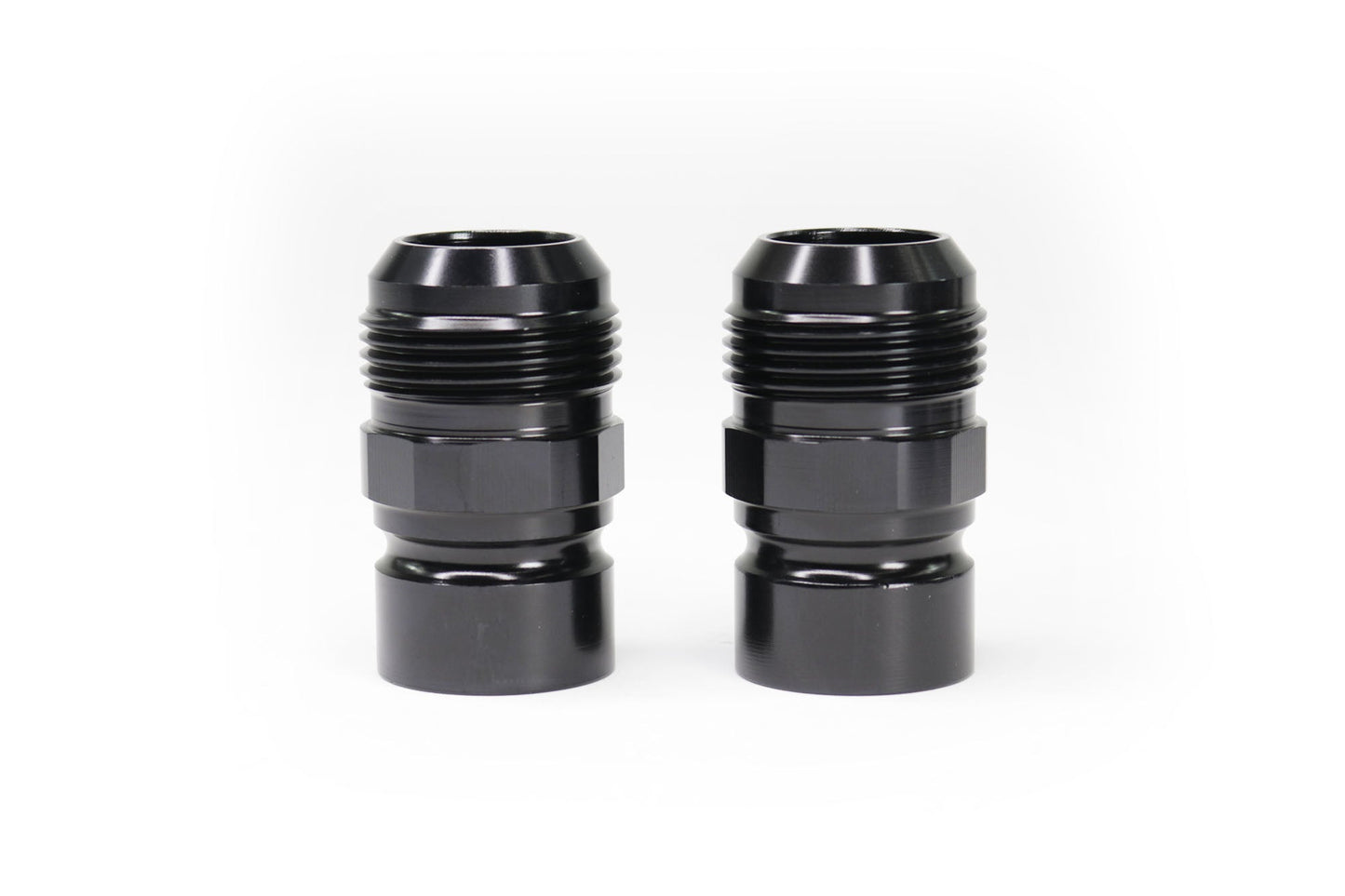Billet Burn Down Breather Quick Release Fittings Clear Anodized (Pair) 32-130-Motion Raceworks-Motion Raceworks
