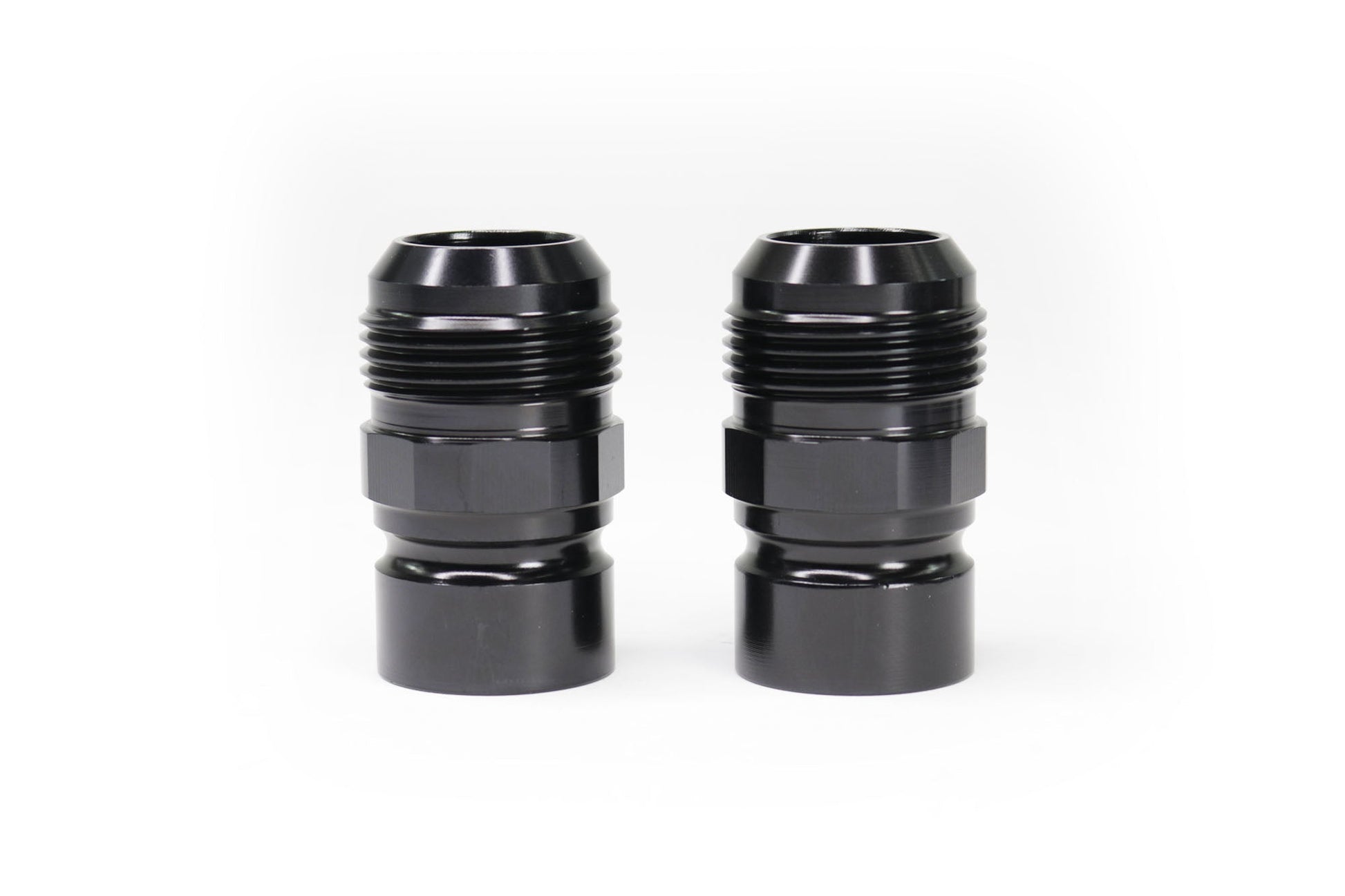 Billet Burn Down Breather Quick Release Fittings Clear Anodized (Pair) 32-130-Motion Raceworks-Motion Raceworks