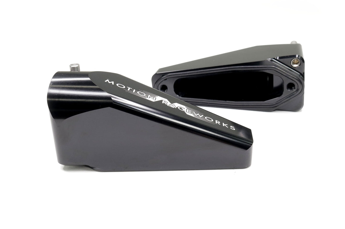 Billet Burn Down Breather Quick Release Fittings Black Anodized (Pair) 32-130BLK-Motion Raceworks-Motion Raceworks